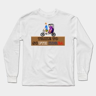 Trike to South Korea - Three - Wheeled Cycle Long Sleeve T-Shirt